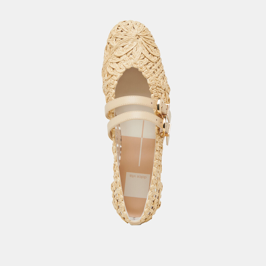 ballerine baylee sunflower lt natural macramè