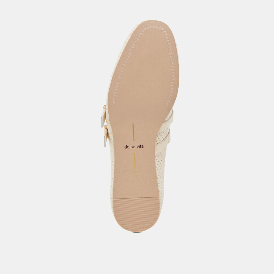 ballerine larghe baylee in pelle scamosciata perforata
