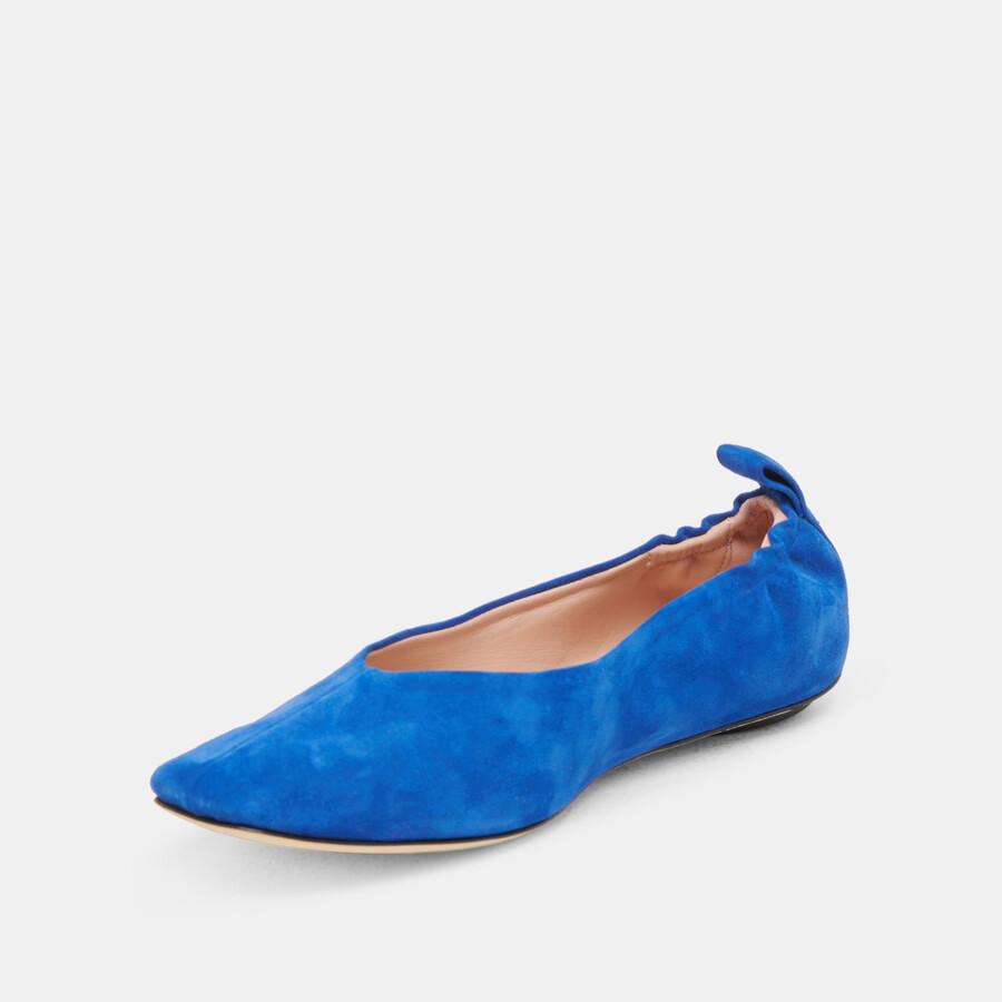 ballerine vinnie in pelle scamosciata blu navy