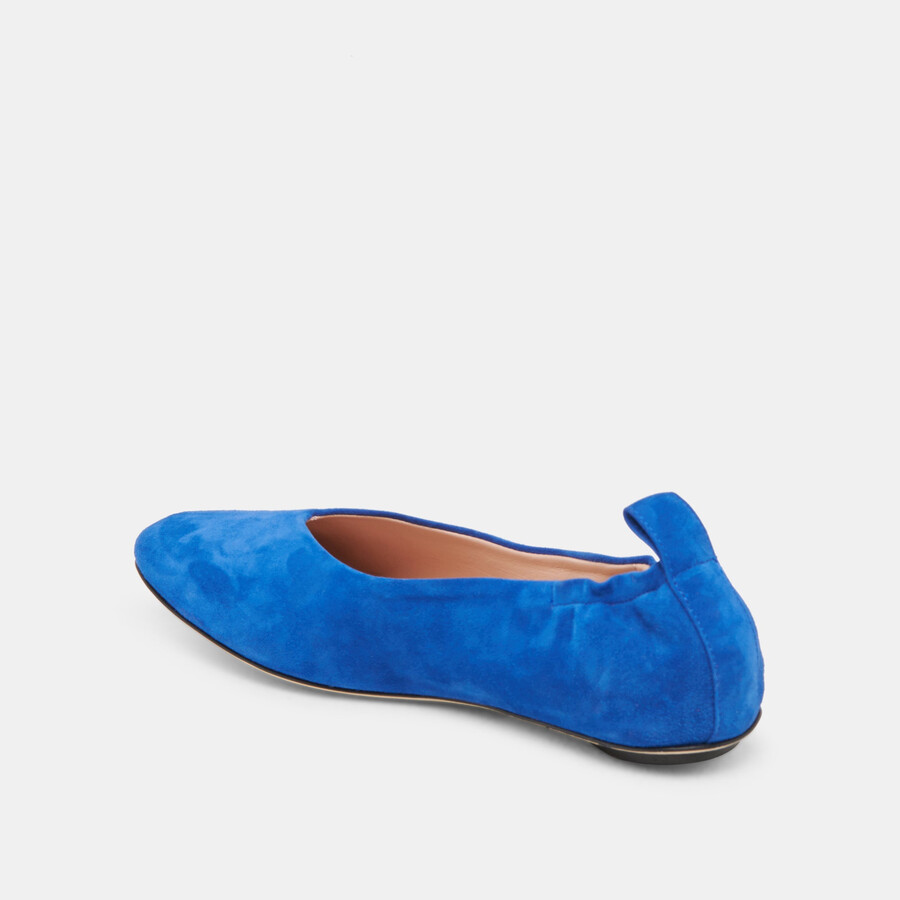 ballerine vinnie in pelle scamosciata blu navy