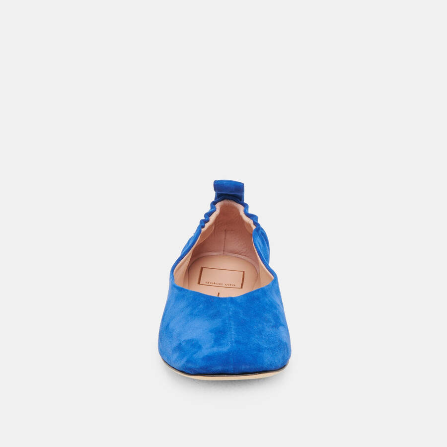 ballerine vinnie in pelle scamosciata blu navy