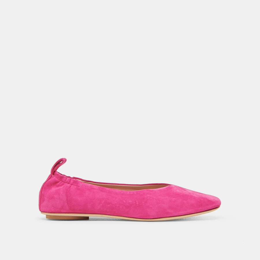 ballerine vinnie in camoscio fucsia