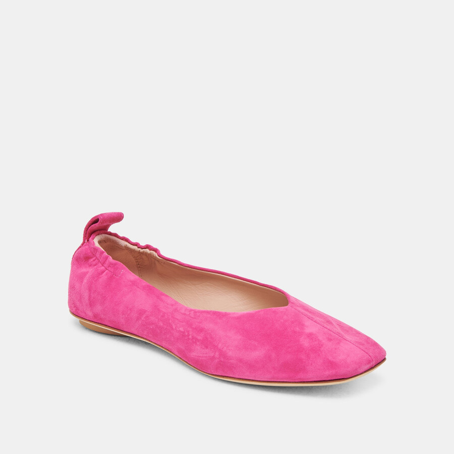 ballerine vinnie in camoscio fucsia