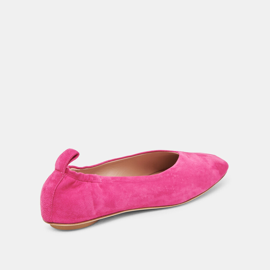 ballerine vinnie in camoscio fucsia