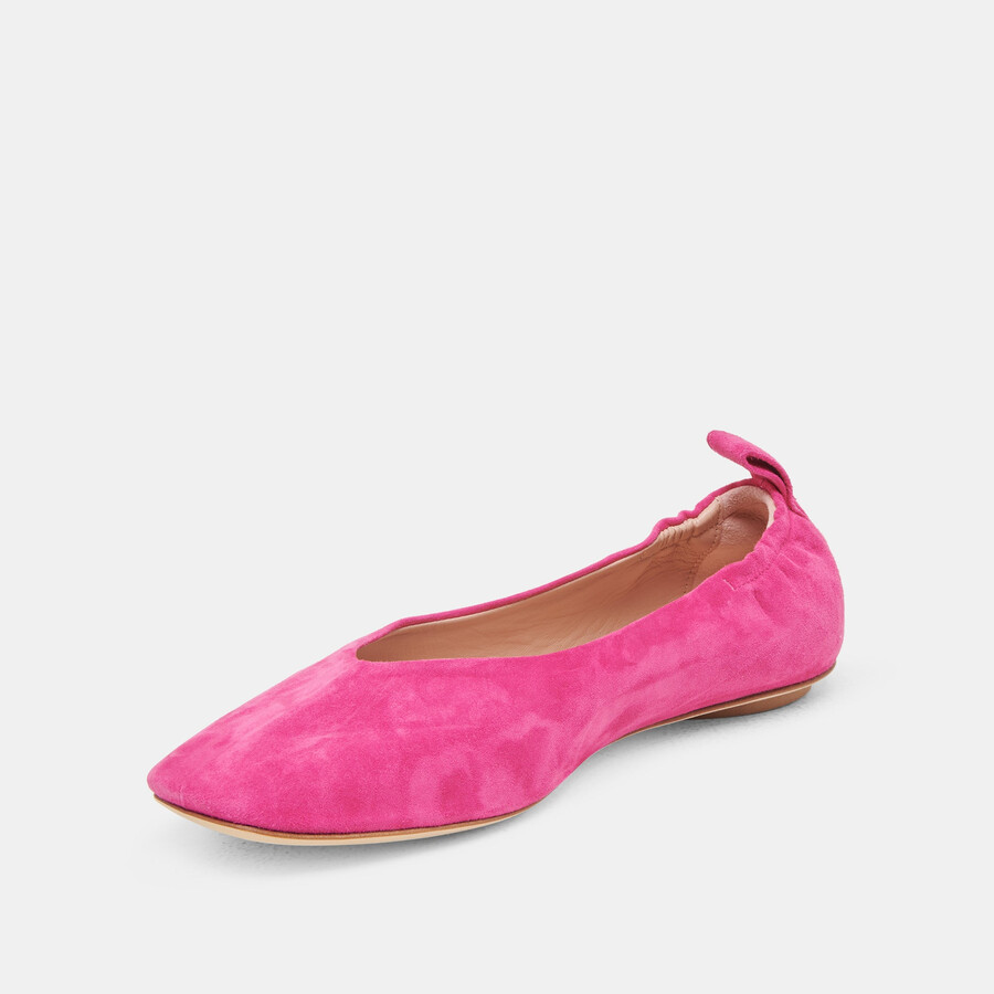 ballerine vinnie in camoscio fucsia