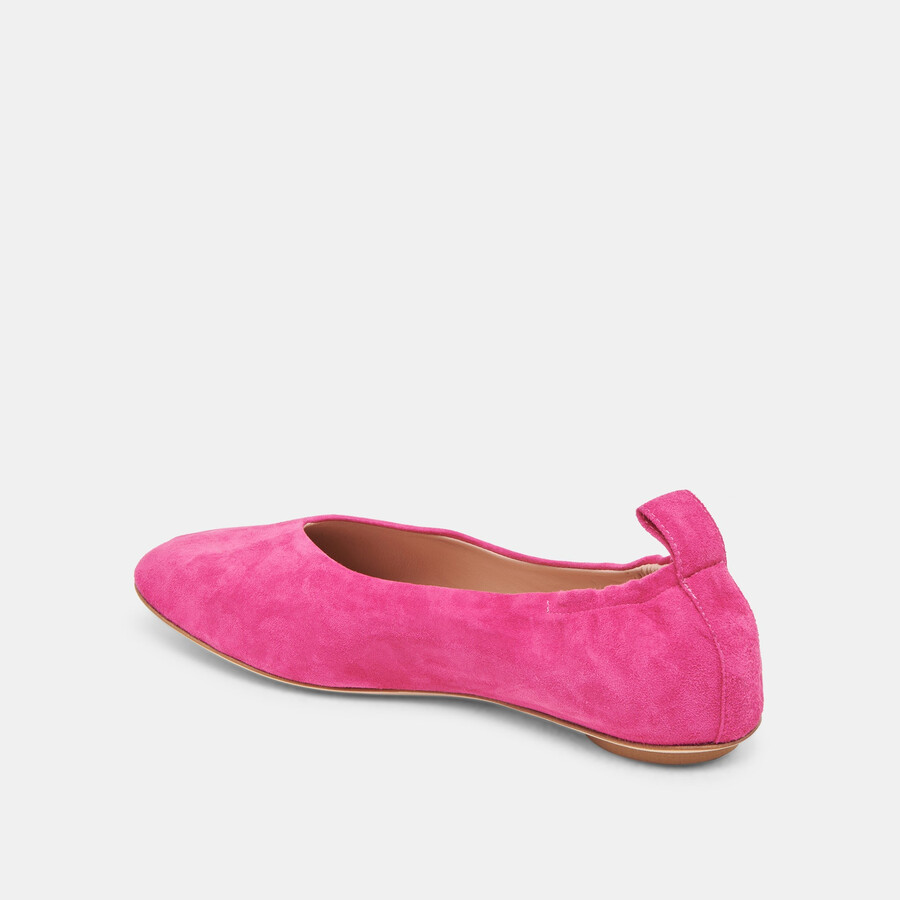 ballerine vinnie in camoscio fucsia