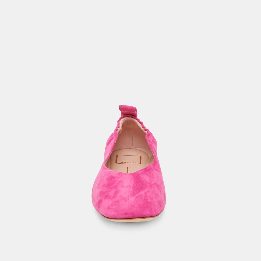 ballerine vinnie in camoscio fucsia