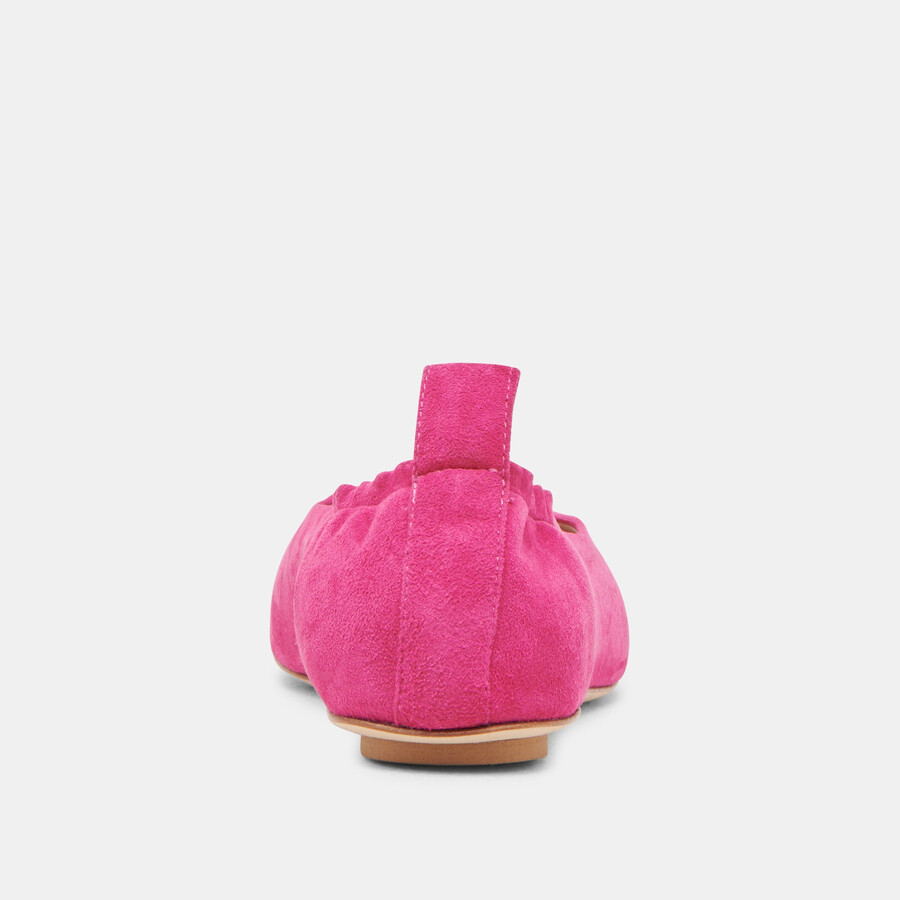ballerine vinnie in camoscio fucsia