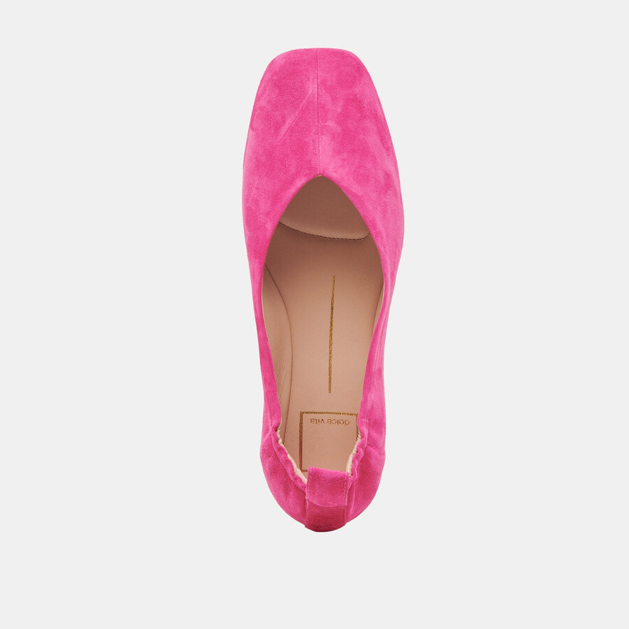 ballerine vinnie in camoscio fucsia