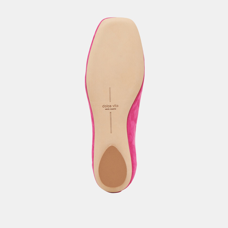 ballerine vinnie in camoscio fucsia