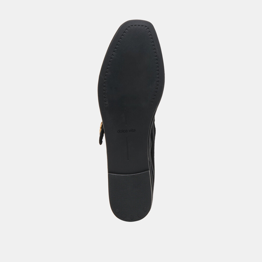 ballerine tameka in rete a righe nere