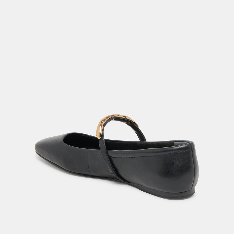 ballerine radya in pelle nera