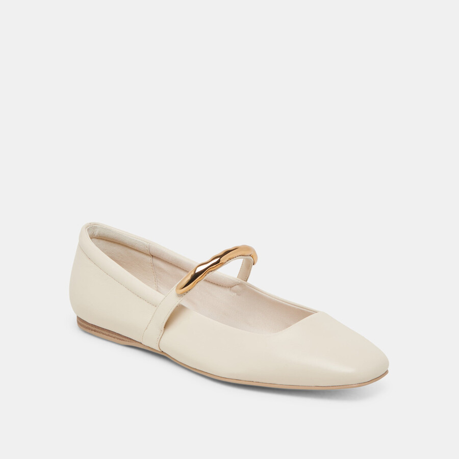 ballerine radya in pelle color crema