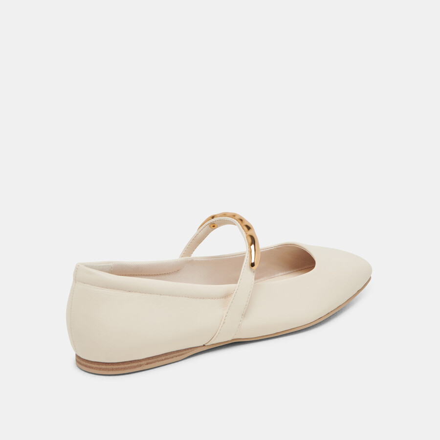 ballerine radya in pelle color crema
