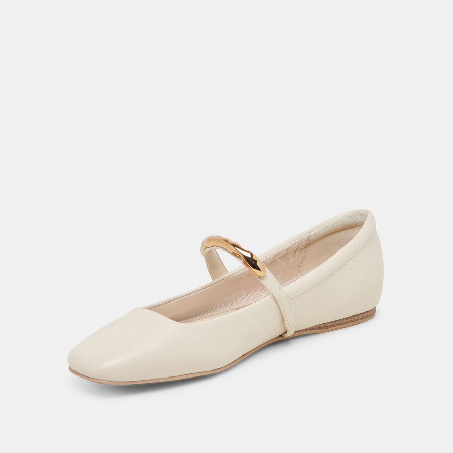 ballerine radya in pelle color crema