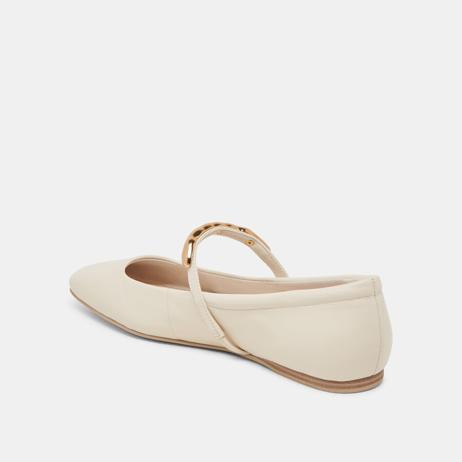 ballerine radya in pelle color crema
