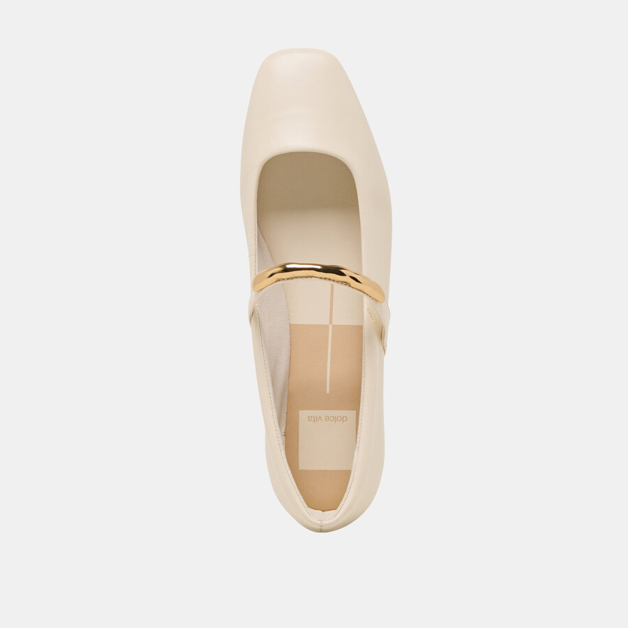 ballerine radya in pelle color crema