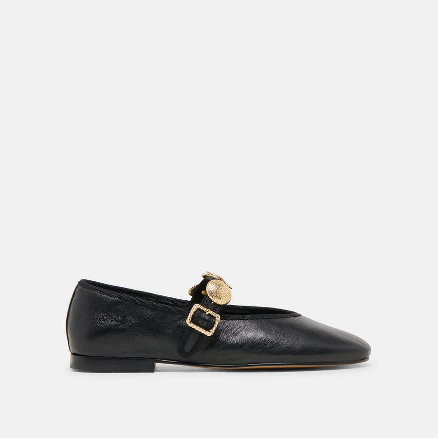 ballerine relan in pelle nera