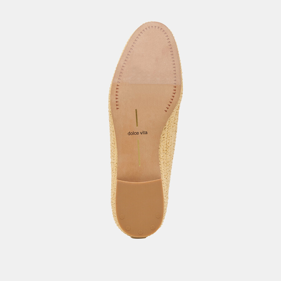 rafia tessuta naturale delle ballerine baylen