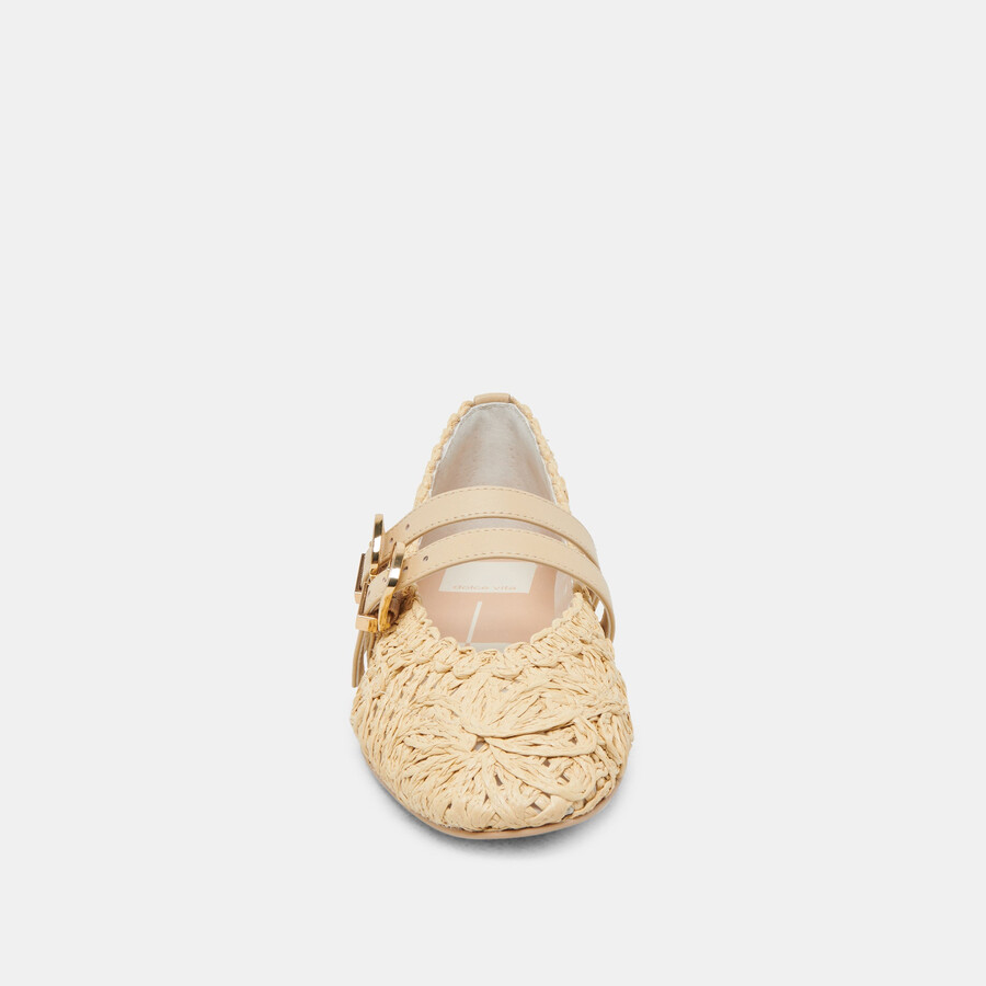 ballerine larghe baylee sunflower lt natural macramè