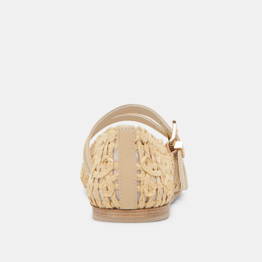 ballerine larghe baylee sunflower lt natural macramè