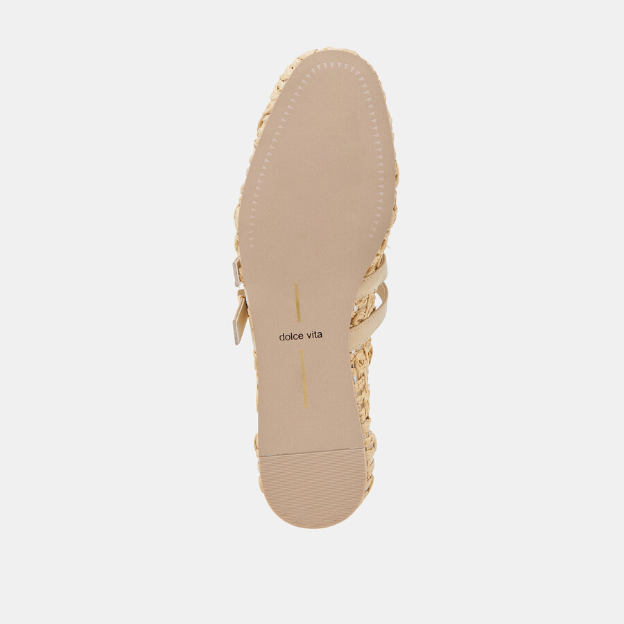 ballerine larghe baylee sunflower lt natural macramè