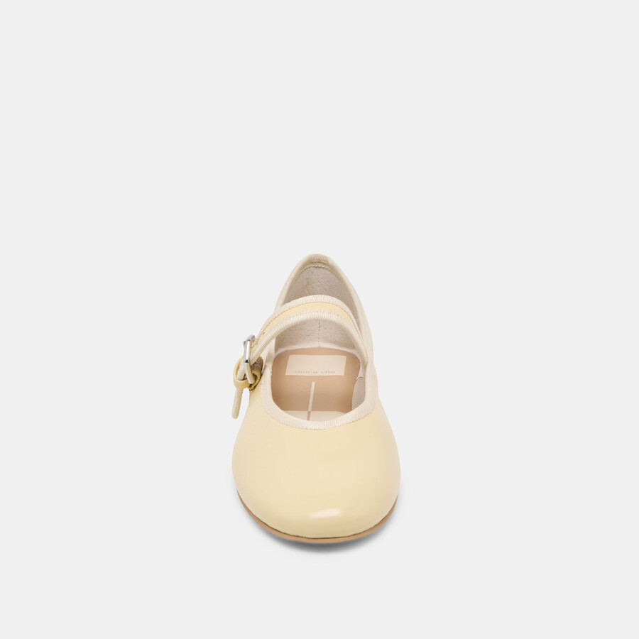 ballerine roslyn in pelle giallo chiaro
