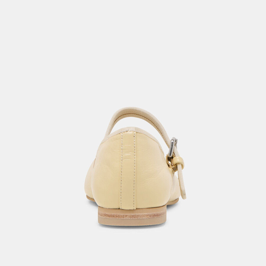 ballerine roslyn in pelle giallo chiaro