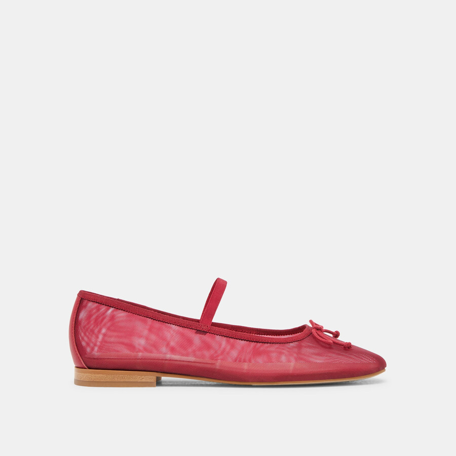 ballerine cadel crimson mesh
