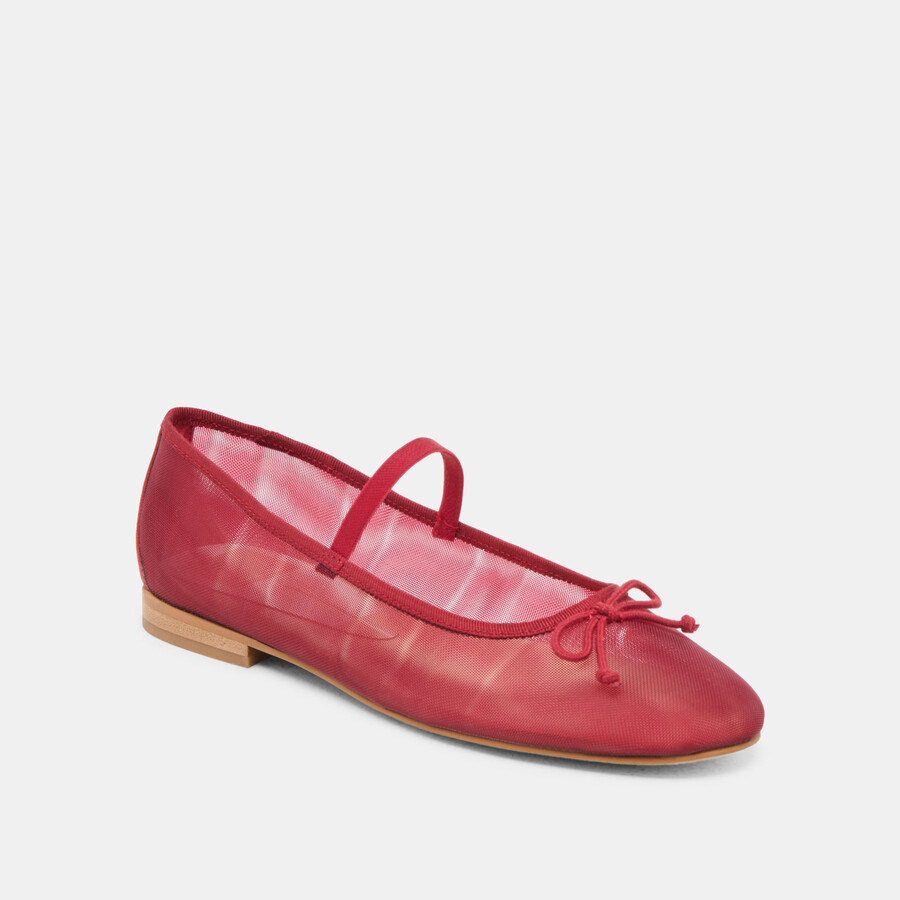 ballerine cadel crimson mesh