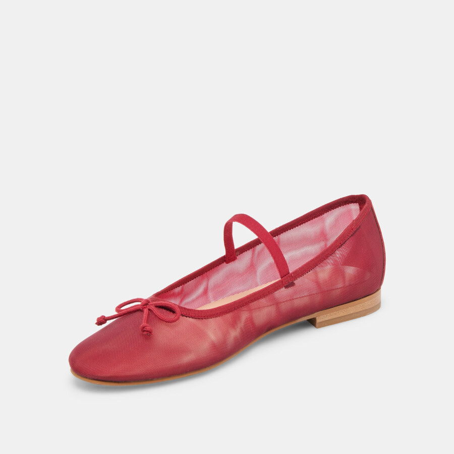 ballerine cadel crimson mesh