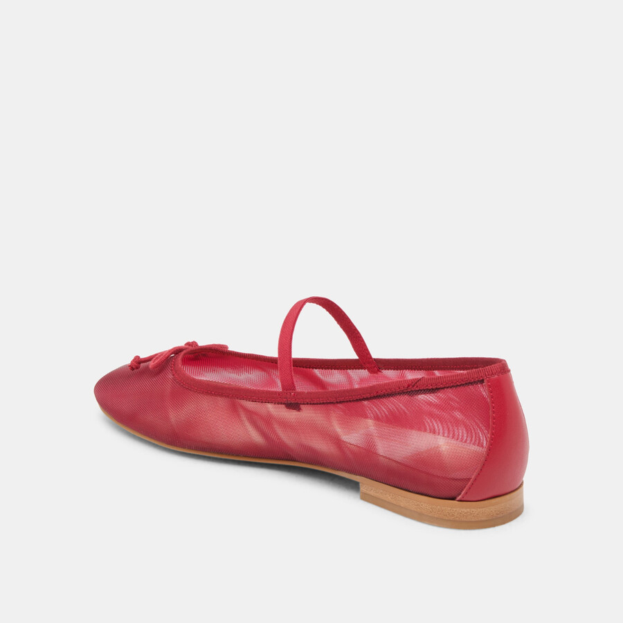 ballerine cadel crimson mesh