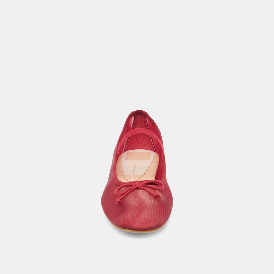 ballerine cadel crimson mesh