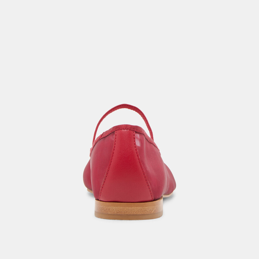 ballerine cadel crimson mesh