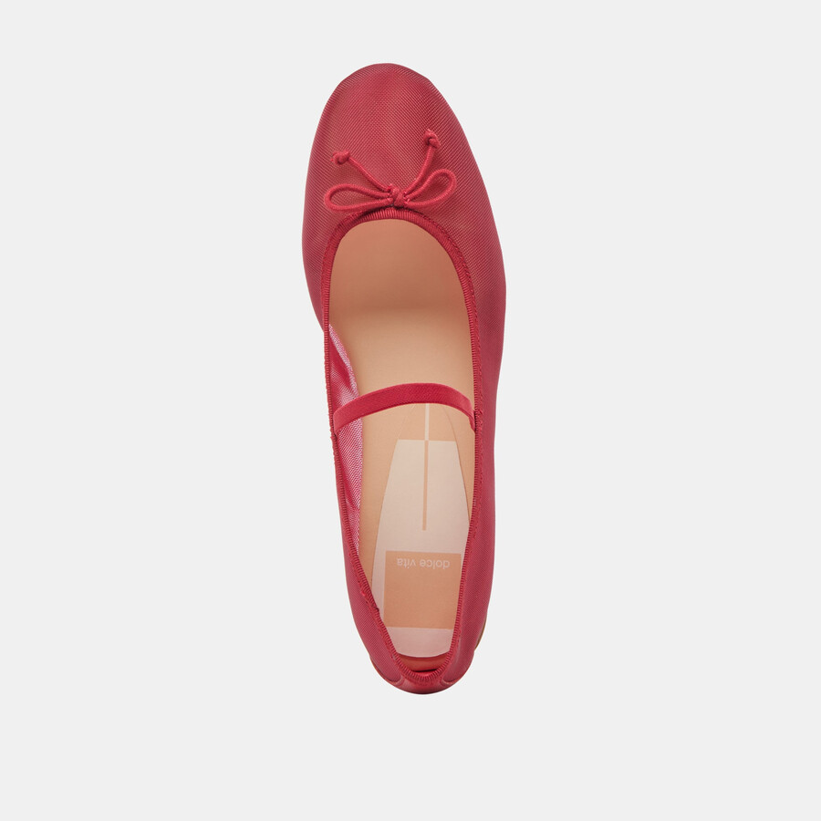 ballerine cadel crimson mesh