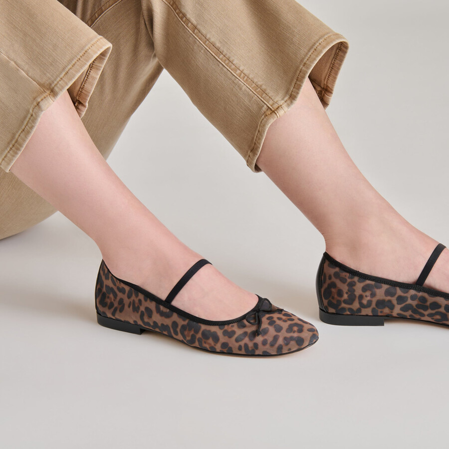ballerine cadel dk leopard mesh
