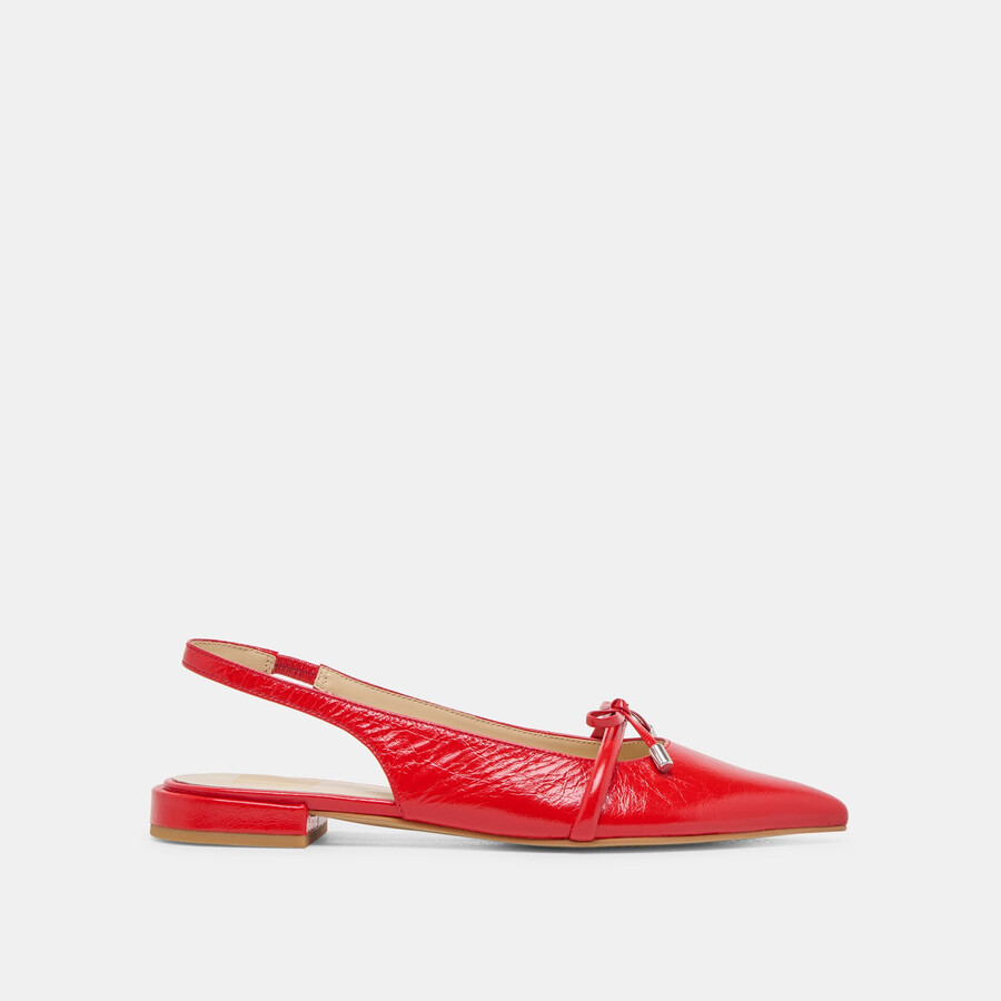 brevetto payge flats chili crinkle