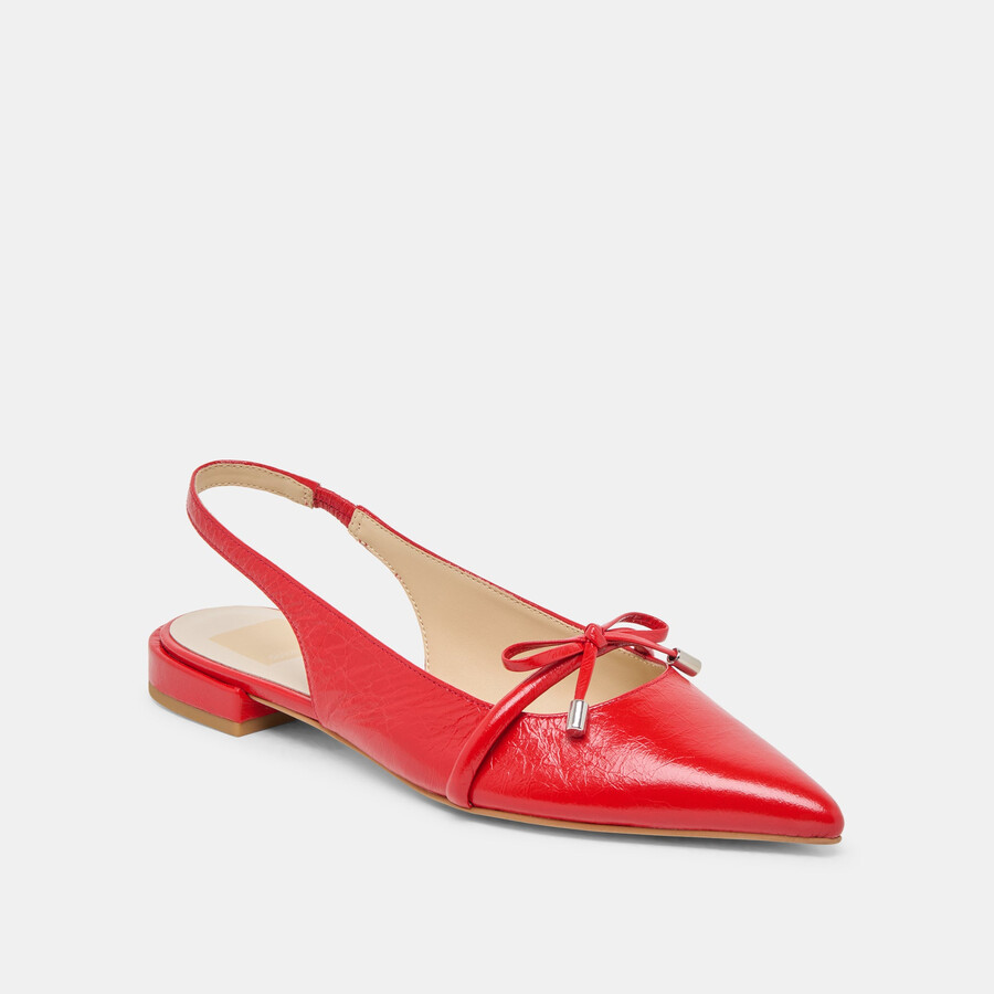 brevetto payge flats chili crinkle