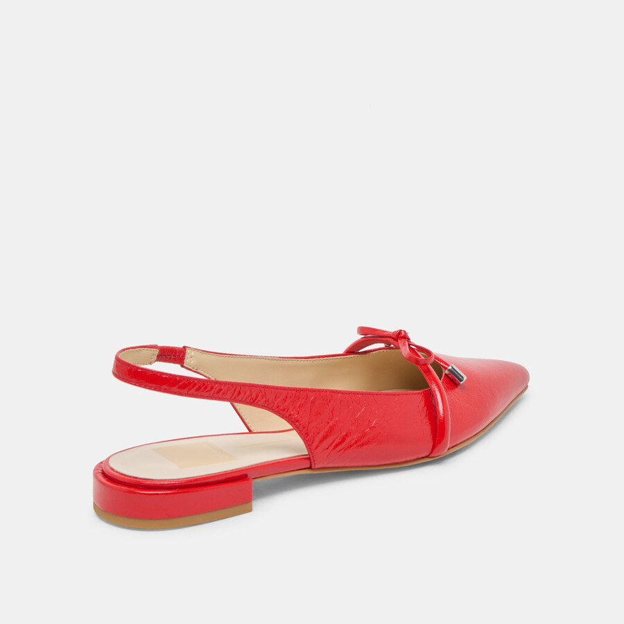 brevetto payge flats chili crinkle