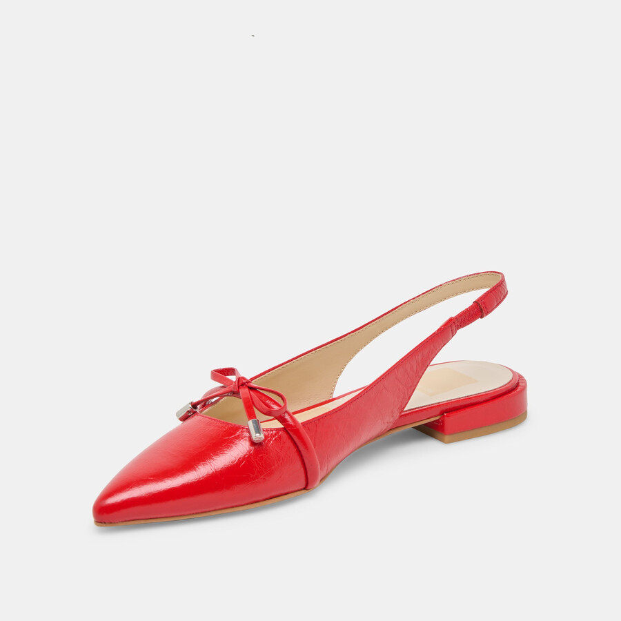 brevetto payge flats chili crinkle