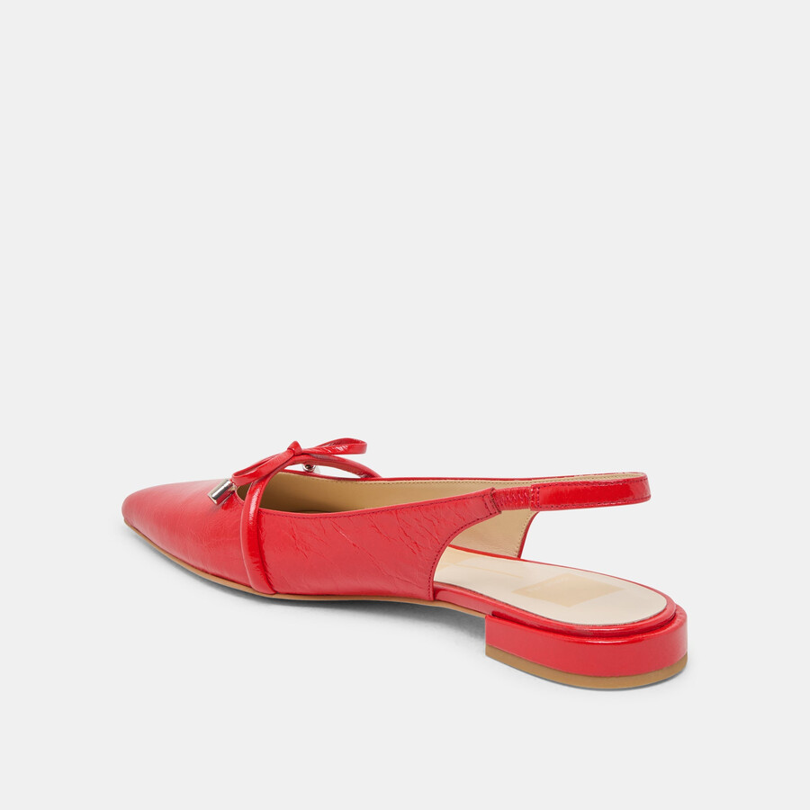 brevetto payge flats chili crinkle