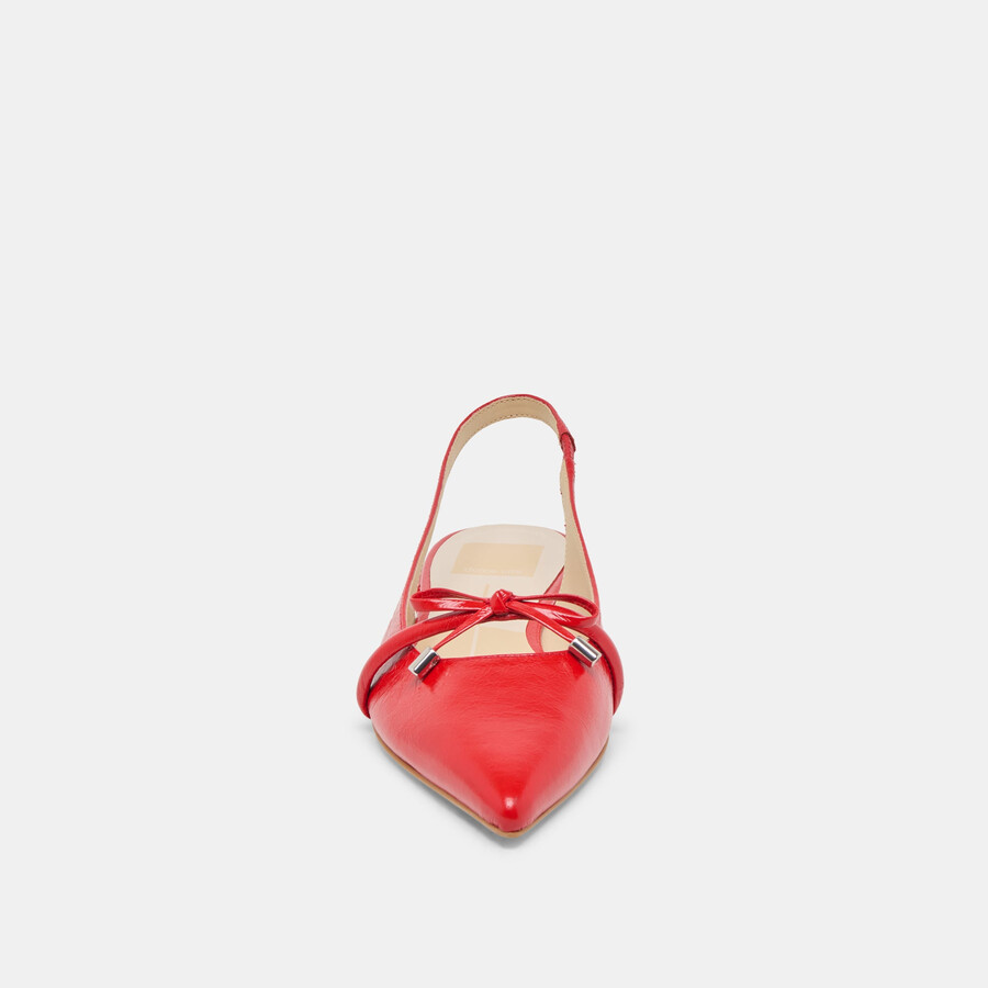 brevetto payge flats chili crinkle