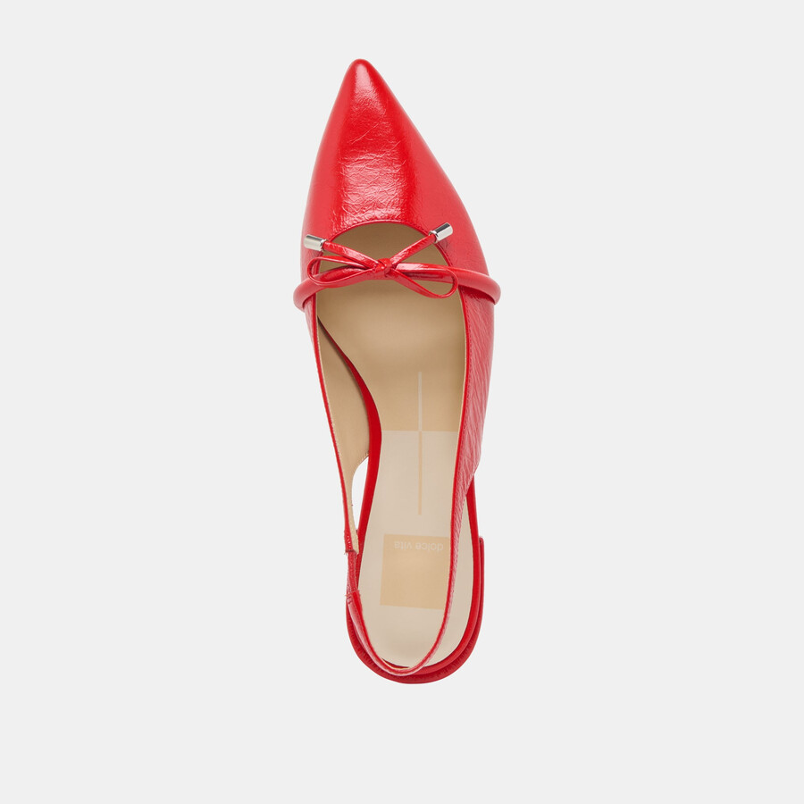 brevetto payge flats chili crinkle