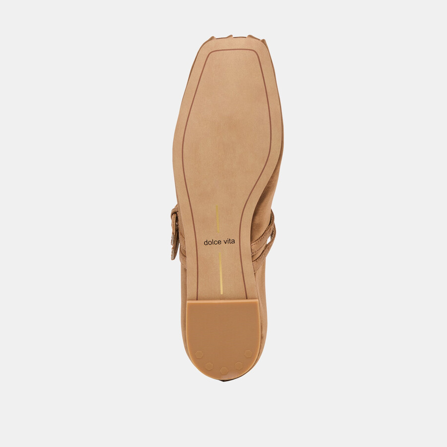 ballerine gibsen in raso marrone medio