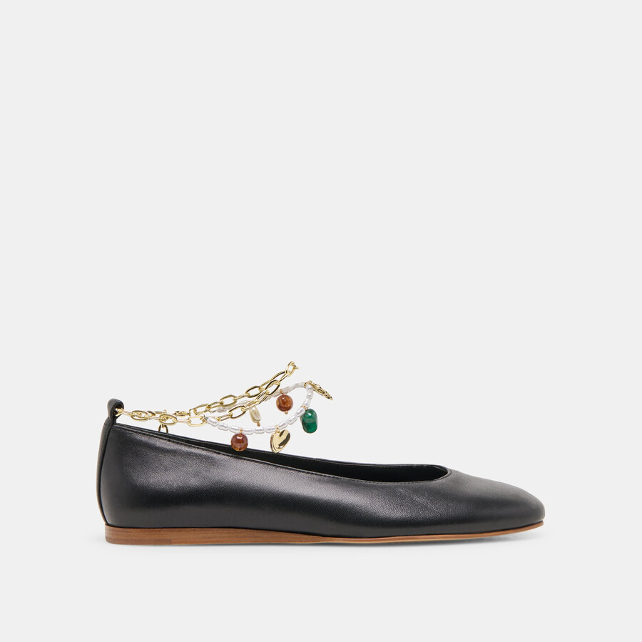 ballerine baiden in pelle nera
