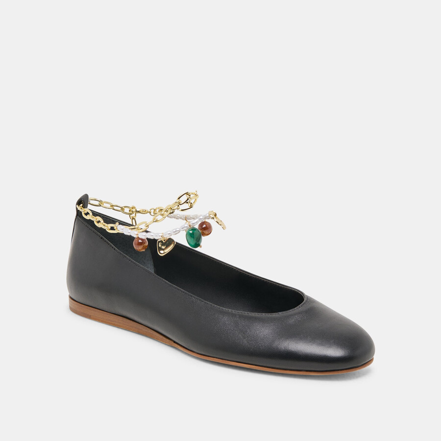ballerine baiden in pelle nera