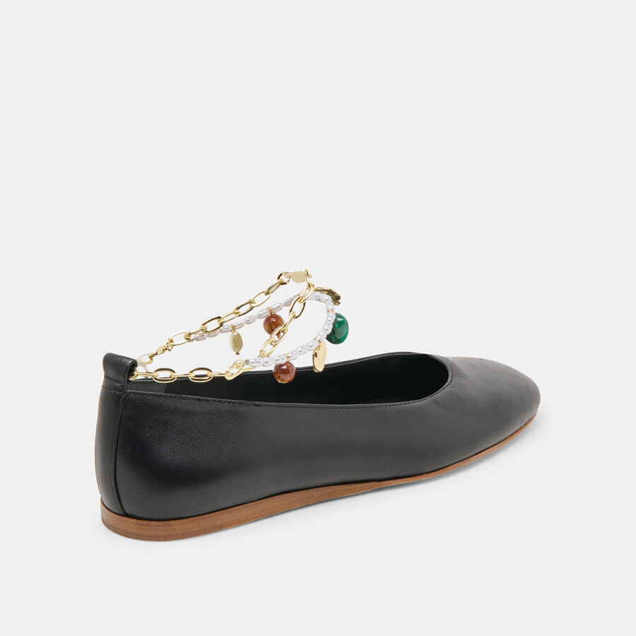 ballerine baiden in pelle nera