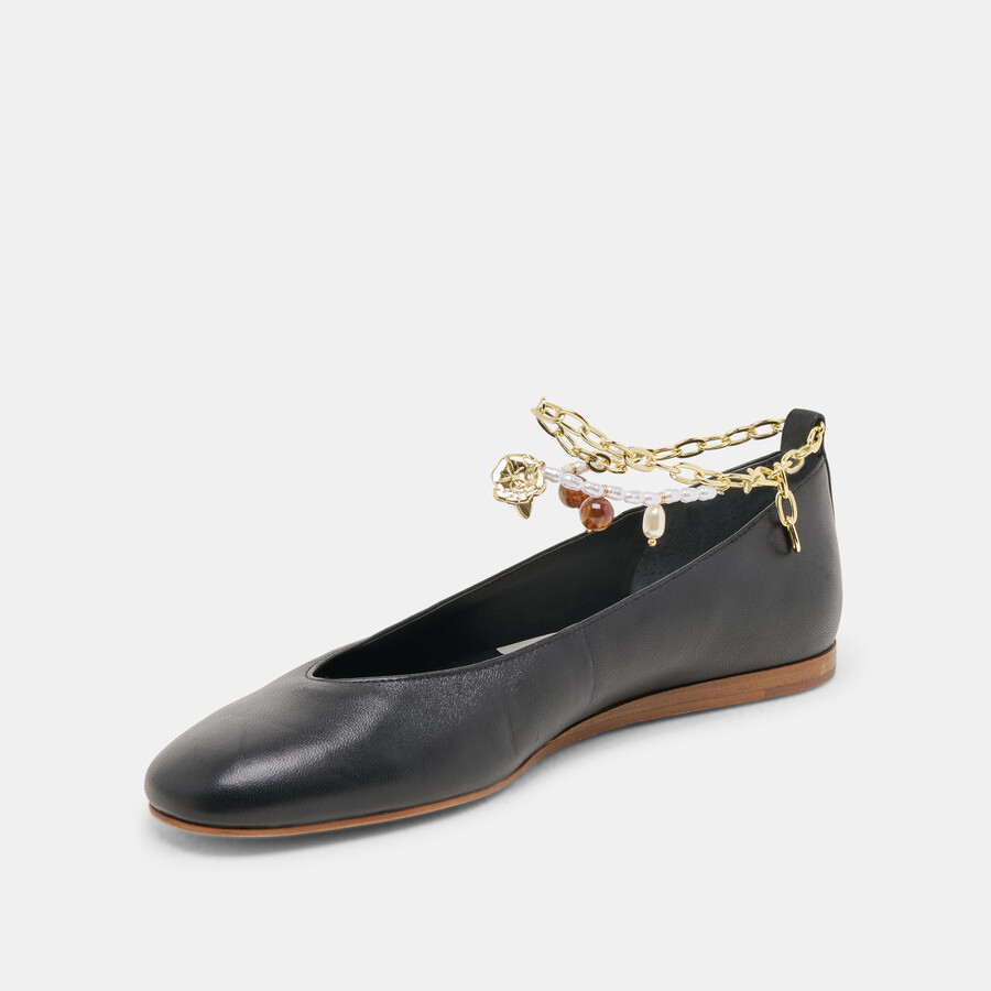 ballerine baiden in pelle nera