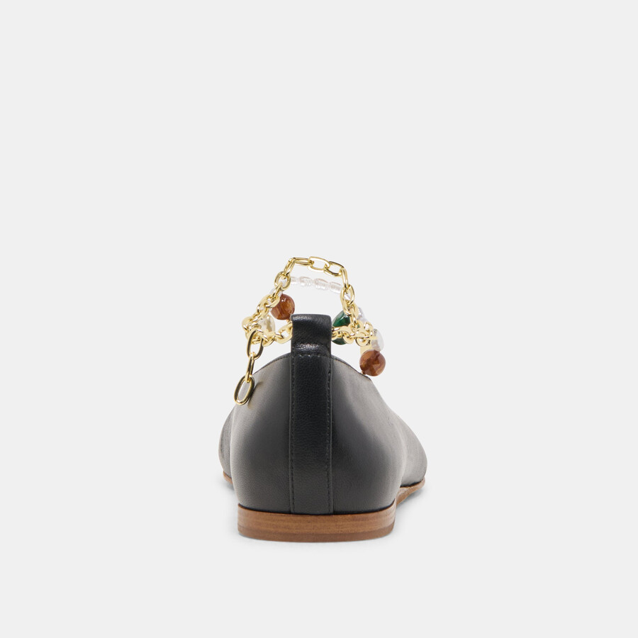 ballerine baiden in pelle nera