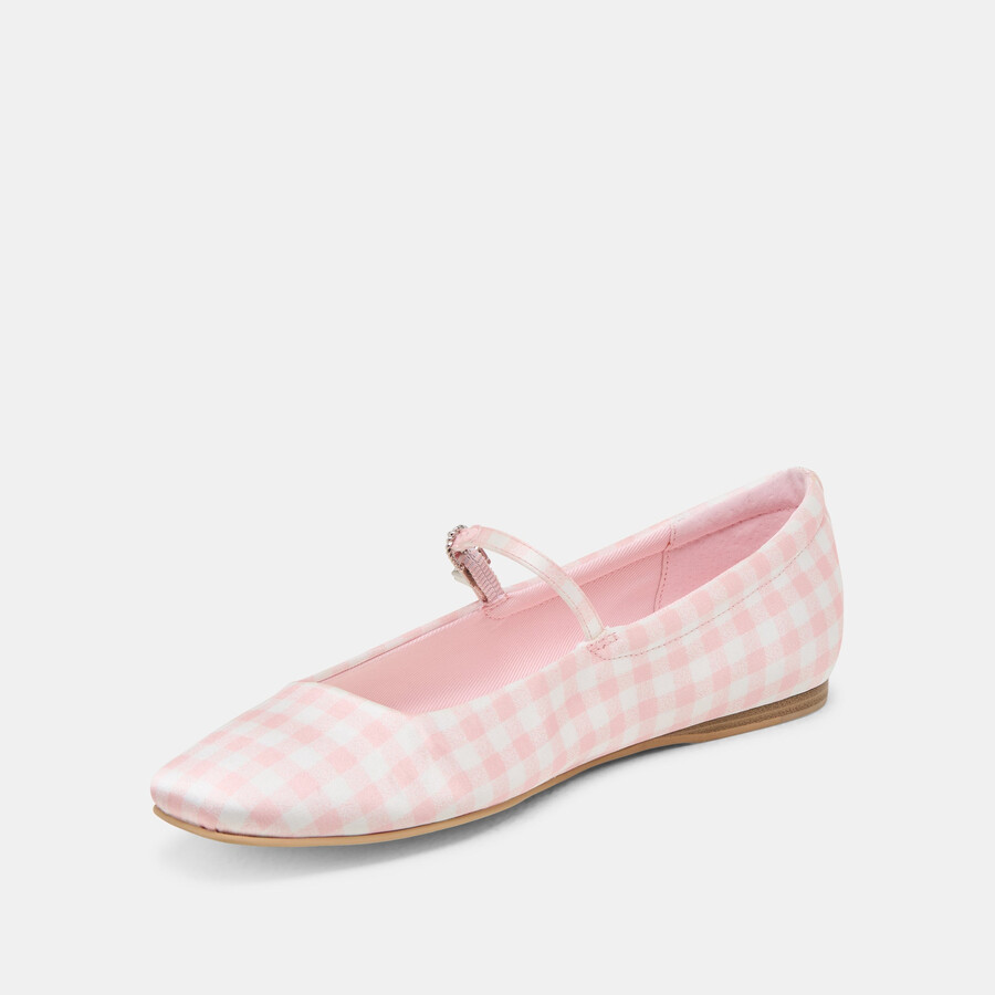 ballerine da golf reyes x byrdie a quadri rosa a quadretti
